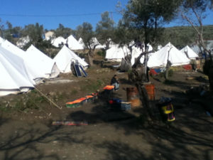 Informal camp site, initially known as "Afghan Hill."